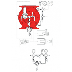 VALVOLA A DILUVIO AD ATTIVAZIONE PNEUMATICA, RESET MANUALE (Art. S94FPM)