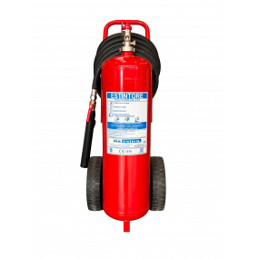 ESTINTORE A POLVERE CON CARRELLO SALDATO 25 KG