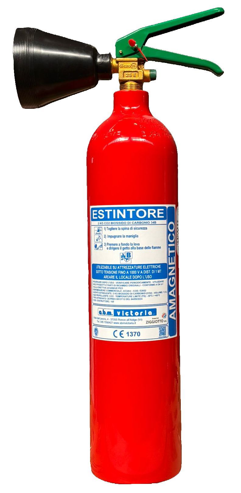 ESTINTORE A CO2 2 KG AMAGNETICO