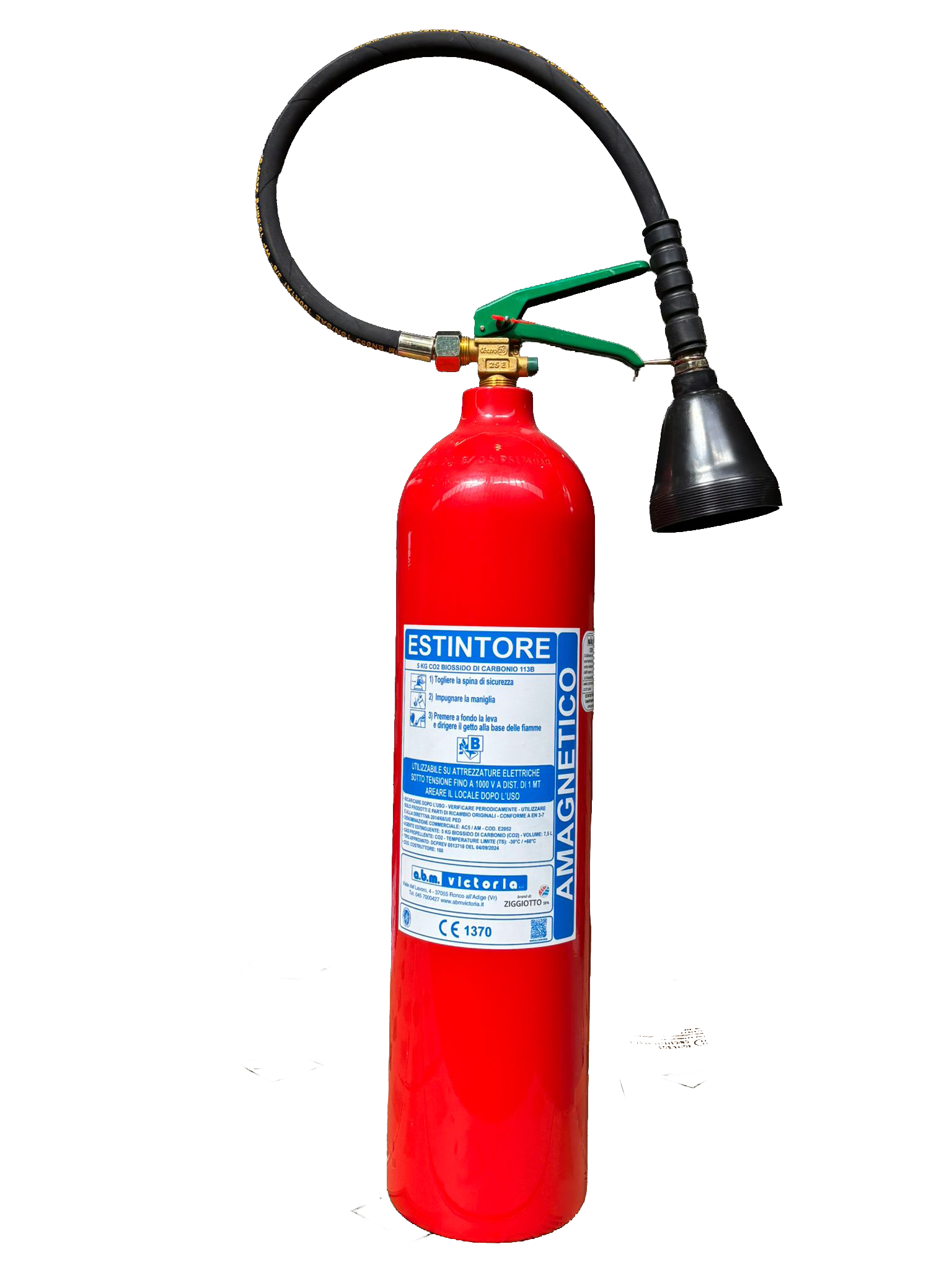 ESTINTORE A CO2 5 KG AMAGNETICO